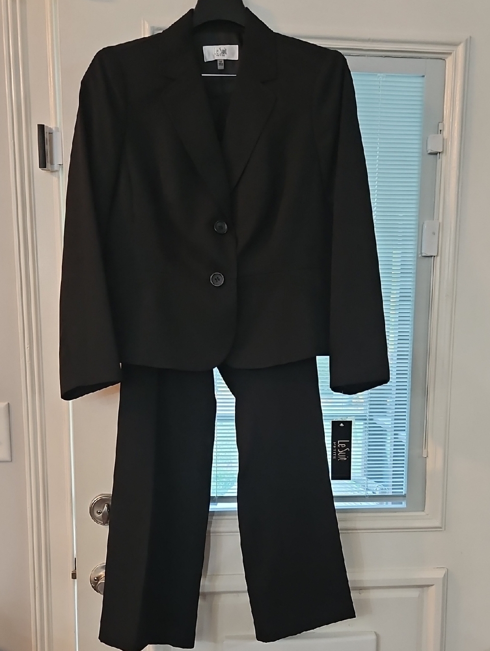 Le Suit Black Women's Blazer and Pants Set